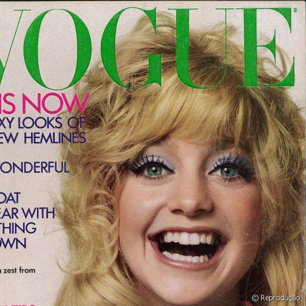 Toques de cor apareciam nas makes de Goldie Hawn sobretudo nas palpebras, com cores como este lavanda na sombra de olhos